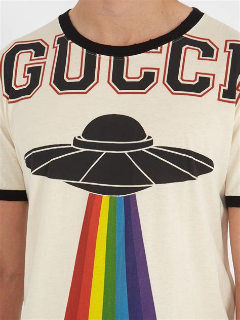 gucci ufo print shirt|gucci jersey t shirt.